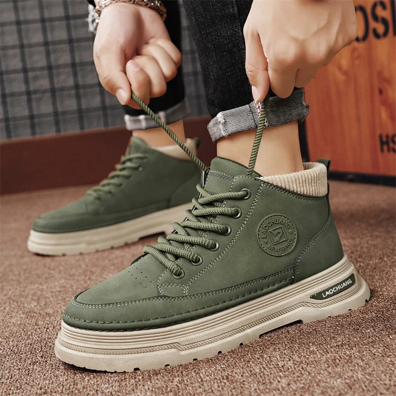 Мужские ботинки среднего размера, повседневная обувь, классические ботильоны, офисные модные дышащие многофункциональные мотоциклетные черные туфли с высоким берцем
Мужские ботинки среднего размера, повседневная обувь, классические ботильоны, офисные модные дышащие многофункциональные мотоциклетные черные туфли с высоким берцем