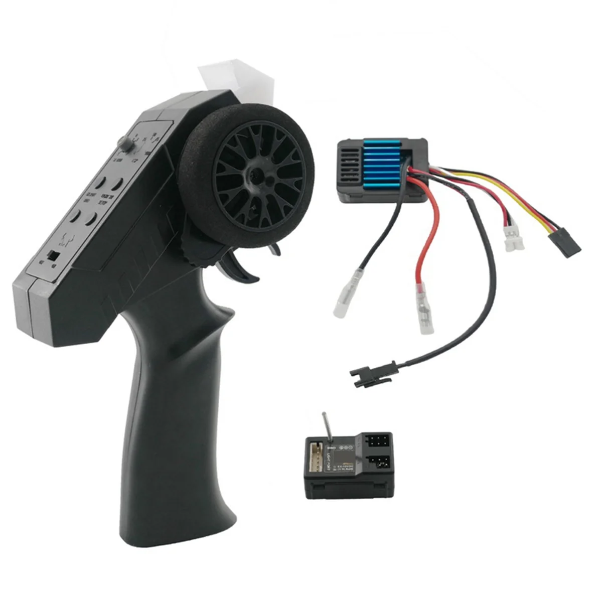 KKZ-2.4G 2 Channel Remote Controller Kit Transmitter Receiver 50A ESC for WPL MN88K RC Car Upgrade Parts
KKZ-2.4G 2 Channel Remote Controller Kit Transmitter Receiver 50A ESC for WPL MN88K RC Car Upgrade Parts