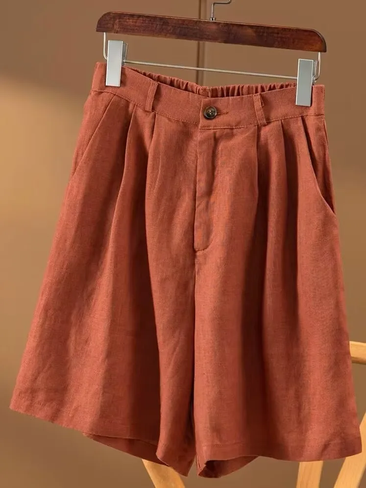Cotton Linen Suit Shorts Women Summer Thin Elastic Waist Large Size Slimming Linen Wide Leg Pants Loose Versatile Five-Quarte...
Cotton Linen Suit Shorts Women Summer Thin Elastic Waist Large Size Slimming Linen Wide Leg Pants Loose Versatile Five-Quarte...