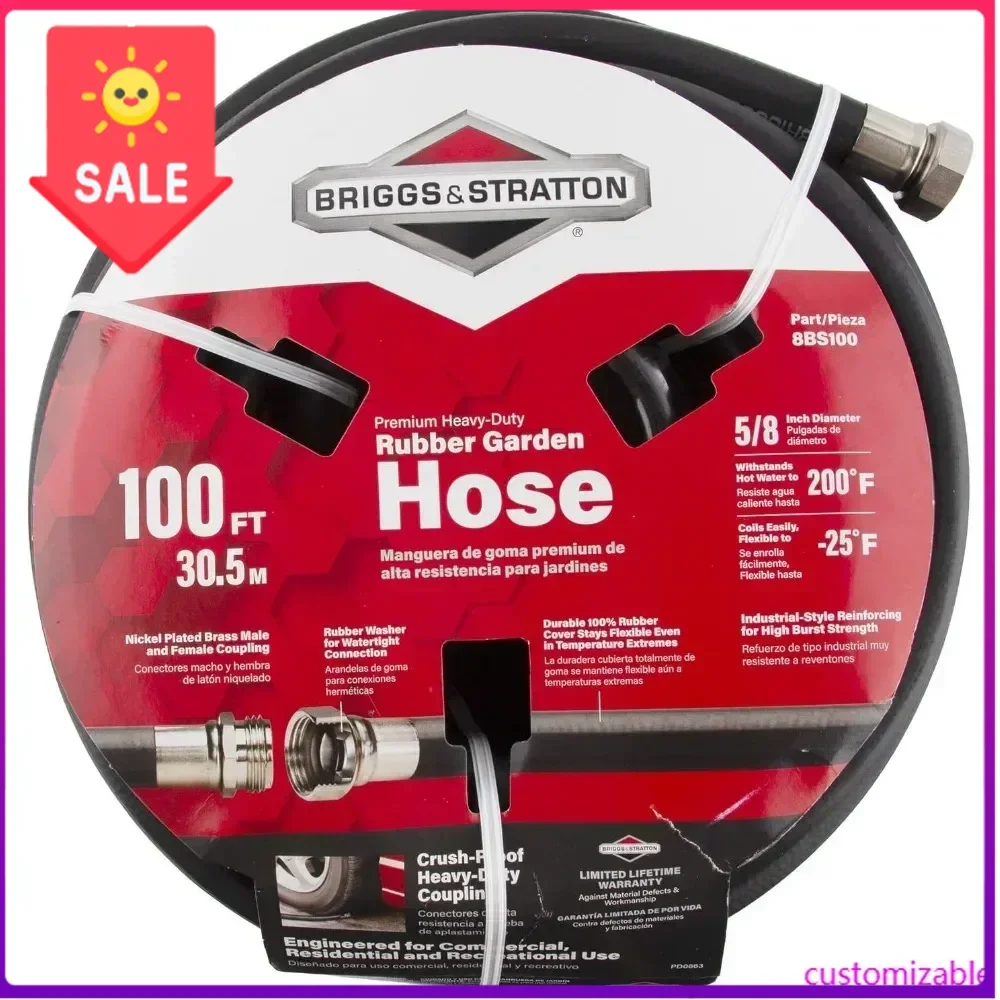 Hot salesBriggs and Stratton 8BS100 100-Foot Premium Heavy-Duty Rubber Garden Hose
Hot salesBriggs and Stratton 8BS100 100-Foot Premium Heavy-Duty Rubber Garden Hose