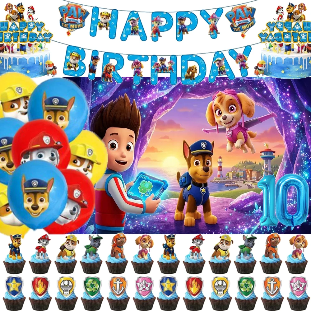 PAW Patrol Theme Kid Birthday Party Decoration Background Balloon Set Cake Topper Backdrop Baby Shower Kid Gift Toy Supplies
PAW Patrol Theme Kid Birthday Party Decoration Background Balloon Set Cake Topper Backdrop Baby Shower Kid Gift Toy Supplies