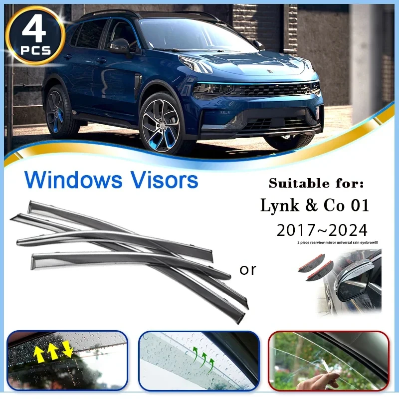 Car Window Visor Rain Guards For Lynk & Co 01 PHEV CX11 2017~2024 Waterproof Rain Deflectors Windshields Cover Auto Accessories
Car Window Visor Rain Guards For Lynk & Co 01 PHEV CX11 2017~2024 Waterproof Rain Deflectors Windshields Cover Auto Accessories