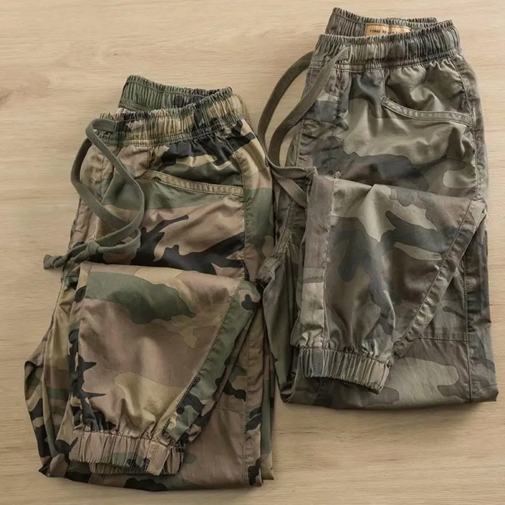 Men Pants Camouflage Print Elastic Waist Casual Cargo Pants Men's clothing Sweatpants male for Summer
Men Pants Camouflage Print Elastic Waist Casual Cargo Pants Men's clothing Sweatpants male for Summer