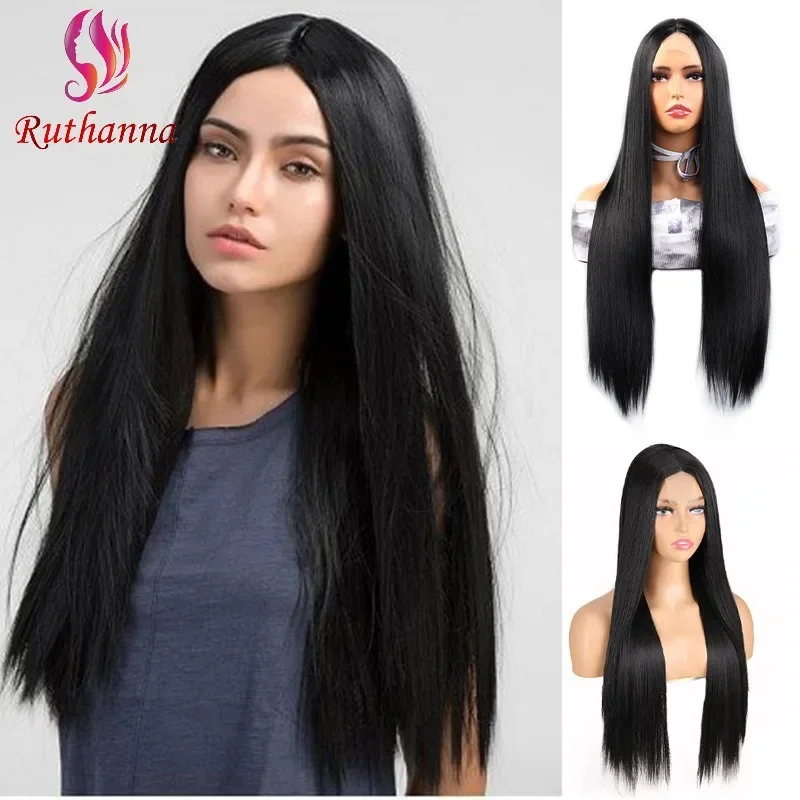 Fashion Middle Part Long Straight Wig 28 Inch Little Lace Synthetic Wig For Women High Quality Multiple Colors Wig Daily Use
Fashion Middle Part Long Straight Wig 28 Inch Little Lace Synthetic Wig For Women High Quality Multiple Colors Wig Daily Use