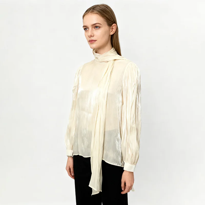 Bow Tie Blouse Women Spring Summer Vintage Lantern Long Sleeve French Elegant Chic Shirt Tops Lady Loose Minimalist Blusas 2026
Bow Tie Blouse Women Spring Summer Vintage Lantern Long Sleeve French Elegant Chic Shirt Tops Lady Loose Minimalist Blusas 2026