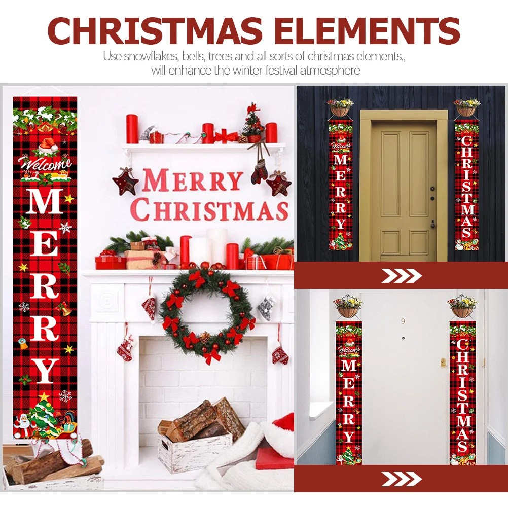 1 Pair Christmas Door Couplet Polyester Hanging Banner For Front Porch Home Outdoor Party Xmas Decor Holiday Sign Porch
1 Pair Christmas Door Couplet Polyester Hanging Banner For Front Porch Home Outdoor Party Xmas Decor Holiday Sign Porch