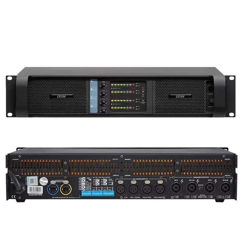 4 Channesl * 1350 Вт Импульсный усилитель 10000 Вт Brigge Power 5000 Вт*2 Amplificador
4 Channesl * 1350 Вт Импульсный усилитель 10000 Вт Brigge Power 5000 Вт*2 Amplificador