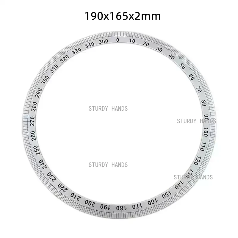Outer Diameter 190mm Dial Scale Identification Dial Degree Graduated Circle Disk Protractor For Machine Tool Measurement Tools
