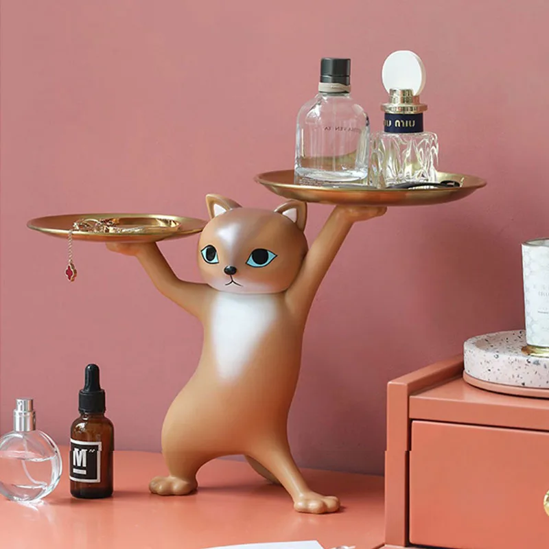 Creative Cat Indoor Entrance Key Storage Tray Candy Storage Container Decoration Home Table Cat Resin Tray Decoration Accessory
Creative Cat Indoor Entrance Key Storage Tray Candy Storage Container Decoration Home Table Cat Resin Tray Decoration Accessory