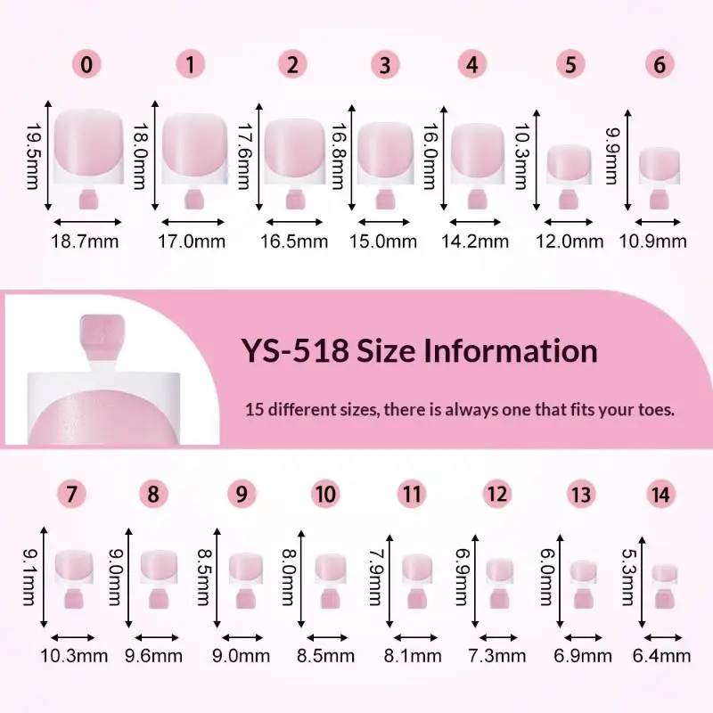 Get Glossy Finish with 150PCS Matte Square Full Cover Toe Nail Tips
Get Glossy Finish with 150PCS Matte Square Full Cover Toe Nail Tips