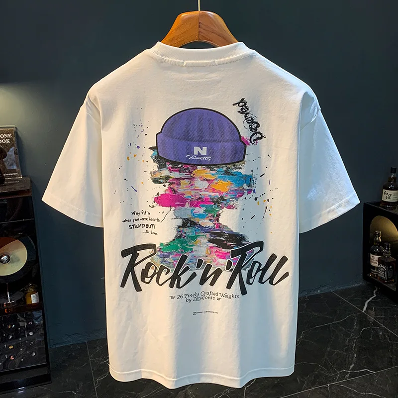 2025 new short sleeved T-shirt for men, elastic, comfortable, breathable, trendy, embroidered printed casual top
2025 new short sleeved T-shirt for men, elastic, comfortable, breathable, trendy, embroidered printed casual top
