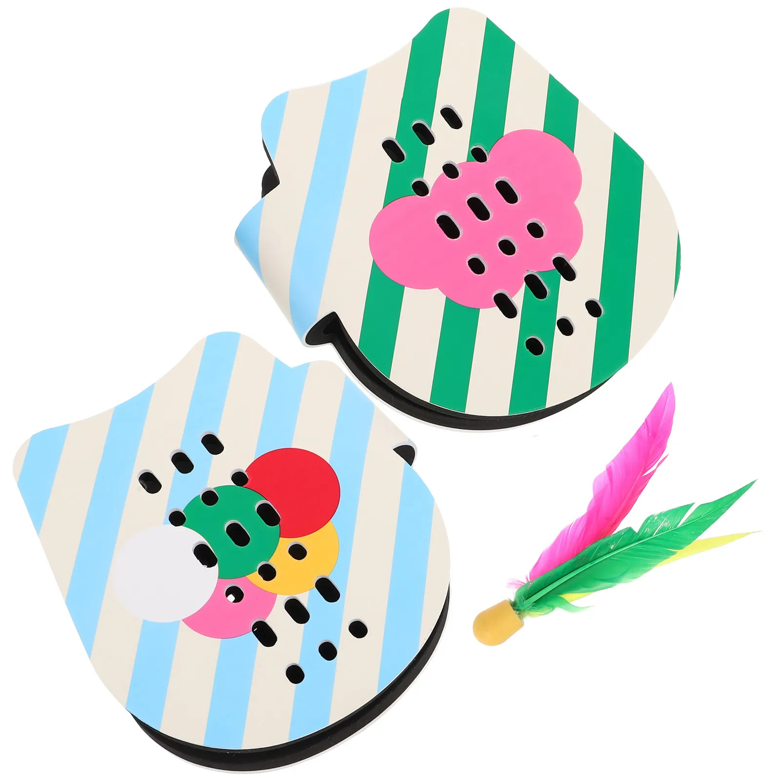 1Set Handheld Badminton Paddle Set Comfort Grip Portable Bag Included Shuttlecocks for Backyard Beach Play Boosts Motor Skills
1Set Handheld Badminton Paddle Set Comfort Grip Portable Bag Included Shuttlecocks for Backyard Beach Play Boosts Motor Skills