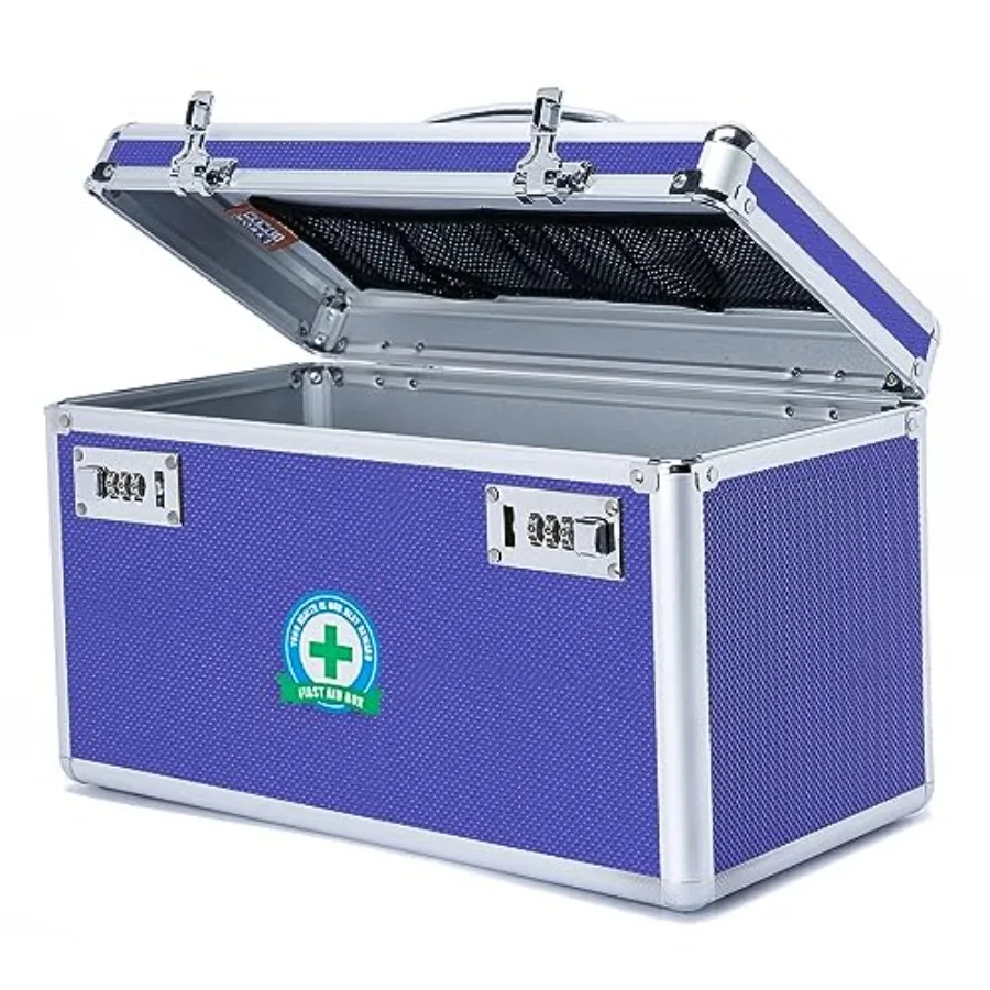 Large Capacity Combination Locking Medicine Box with Portable Storage Case 15''x 8.7''x 9.3'', Childproof Medication Lock Organ
Large Capacity Combination Locking Medicine Box with Portable Storage Case 15''x 8.7''x 9.3'', Childproof Medication Lock Organ