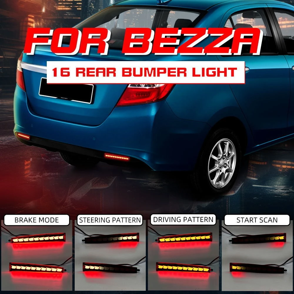For Toyota BEZZA 2016 2Pcs Car Rear Bumper Light Reflector Driving Brake Lights Dynamic Turn Signal Rear Fog Lamp Accessories
For Toyota BEZZA 2016 2Pcs Car Rear Bumper Light Reflector Driving Brake Lights Dynamic Turn Signal Rear Fog Lamp Accessories