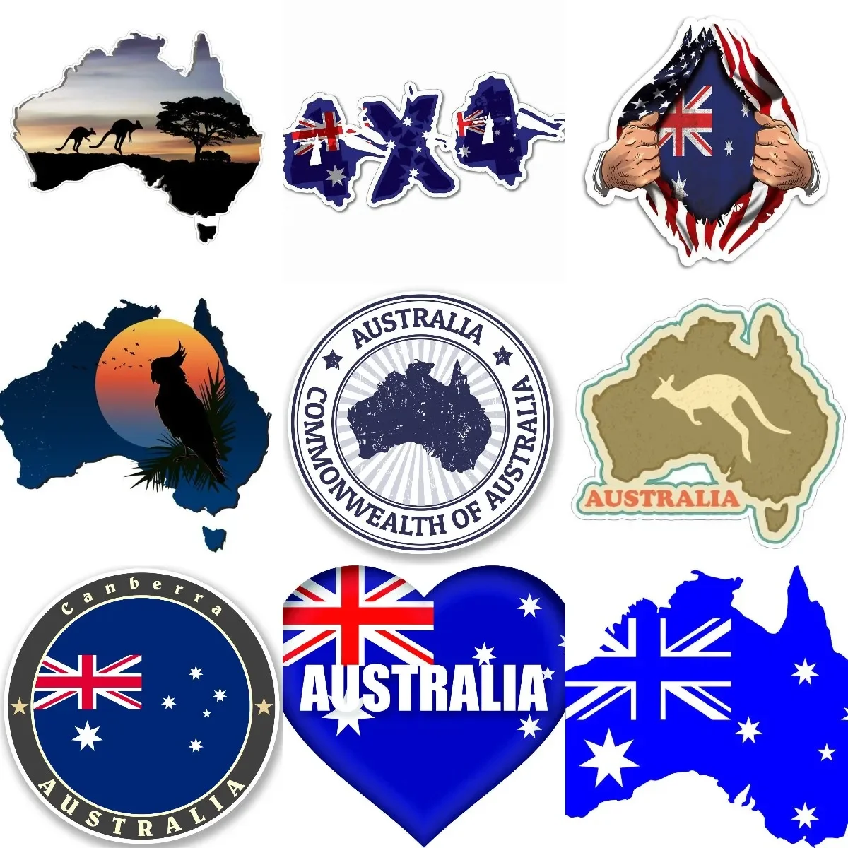 AUS Australia Flag Map Emblem PVC Sticker for Decorate Fridge Wall Car Van Bicycle Window Motorcycle Decal Accessories
AUS Australia Flag Map Emblem PVC Sticker for Decorate Fridge Wall Car Van Bicycle Window Motorcycle Decal Accessories