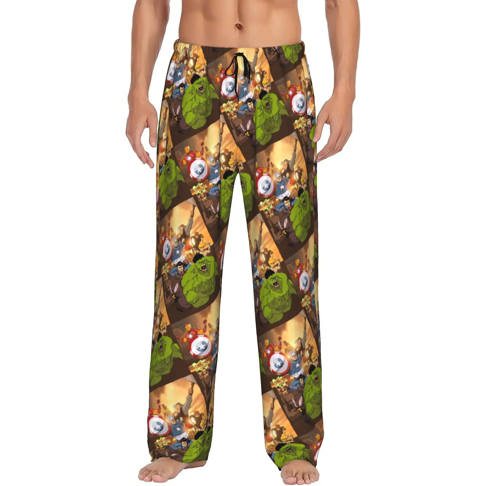 Custom Print A-Avengers Comic Wallpaper Pajama Pants for Men Sleep Sleepwear Bottoms with Pockets
Custom Print A-Avengers Comic Wallpaper Pajama Pants for Men Sleep Sleepwear Bottoms with Pockets