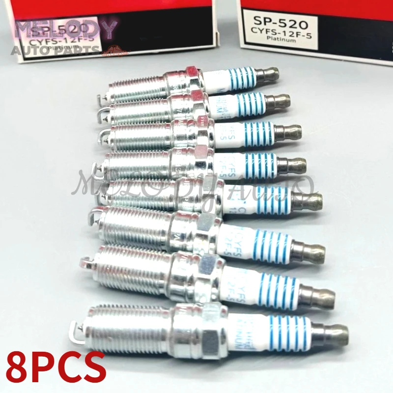 8PCS SP520 SP589 SP520X CYFS12F5 CYFS12YT6 Spark Plug For Ford F250 F350 Super Duty Mustang V8
8PCS SP520 SP589 SP520X CYFS12F5 CYFS12YT6 Spark Plug For Ford F250 F350 Super Duty Mustang V8