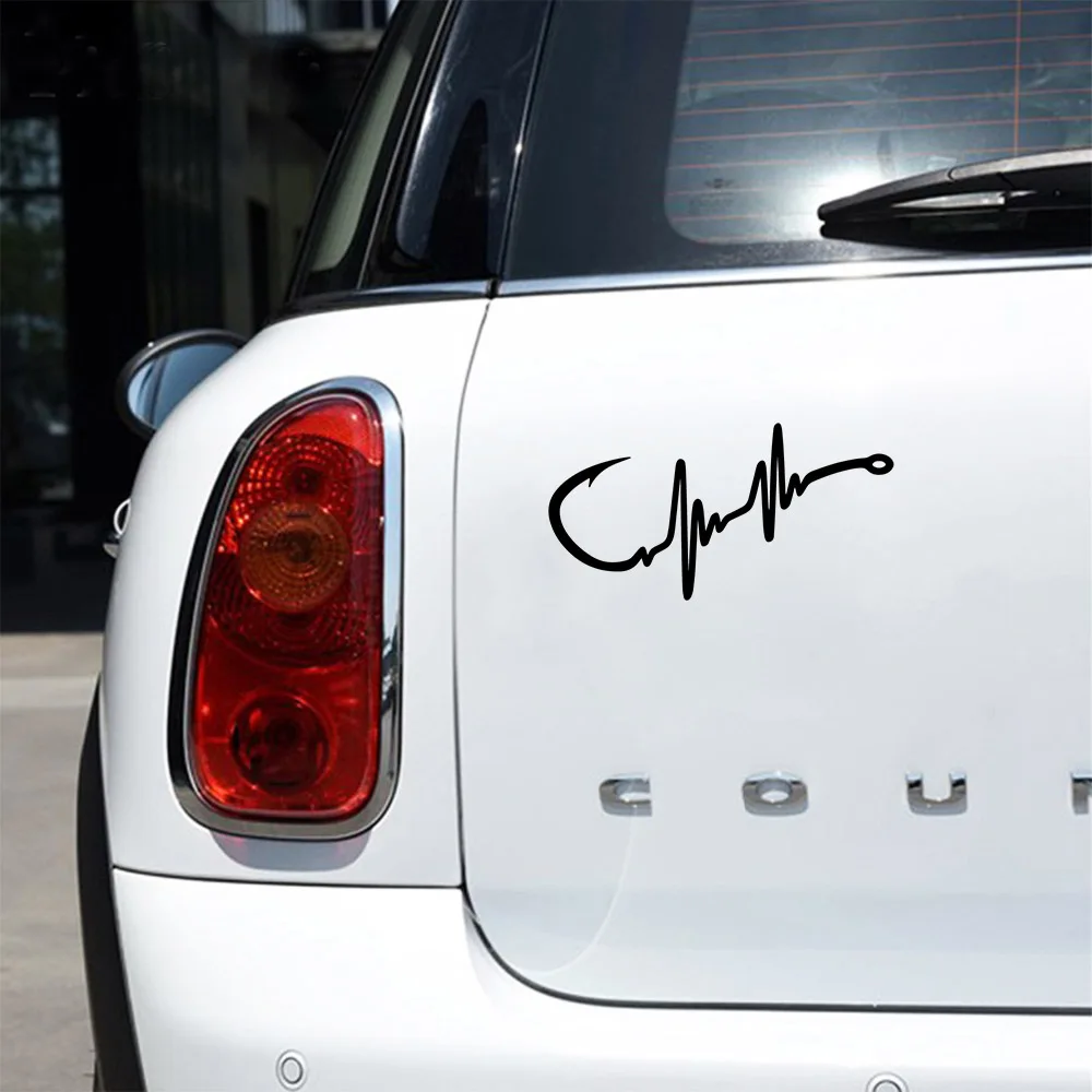 Fishing Hook Heartbeat Decal Vinyl Sticker|Cars Trucks Vans Walls Laptop| White|5.5 x 2.8 in|DUC1469
Fishing Hook Heartbeat Decal Vinyl Sticker|Cars Trucks Vans Walls Laptop| White|5.5 x 2.8 in|DUC1469