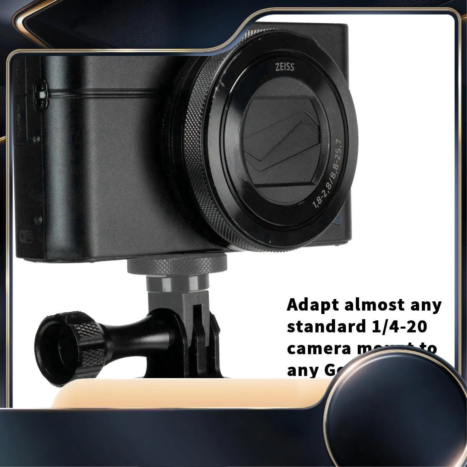 Camera Mount Adapter For Gopro Ecosystem - ¼-20 Conversion Adapter For Gopro Mounting System - Full 100% CNC Aluminum Metal - Mo
Camera Mount Adapter For Gopro Ecosystem - ¼-20 Conversion Adapter For Gopro Mounting System - Full 100% CNC Aluminum Metal - Mo