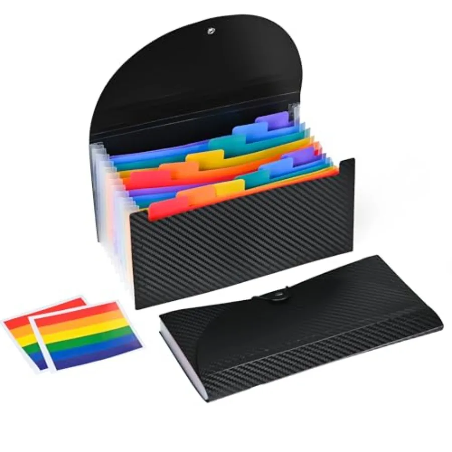 2PCS Accordion File Organizer, 13 Pocket Expanding File Folder, 10.2"x5.1" Small Receipt Organizer for Business, Coupon Documen
2PCS Accordion File Organizer, 13 Pocket Expanding File Folder, 10.2"x5.1" Small Receipt Organizer for Business, Coupon Documen