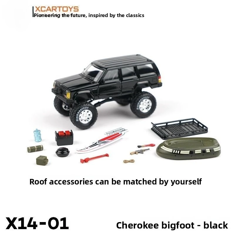 XCARTOYS Black Jeep Cherokee Bigfoot Car Model X14 01 With Shock Absorption Off Road Vehicle Toy Ornament Non Remote Control
XCARTOYS Black Jeep Cherokee Bigfoot Car Model X14 01 With Shock Absorption Off Road Vehicle Toy Ornament Non Remote Control