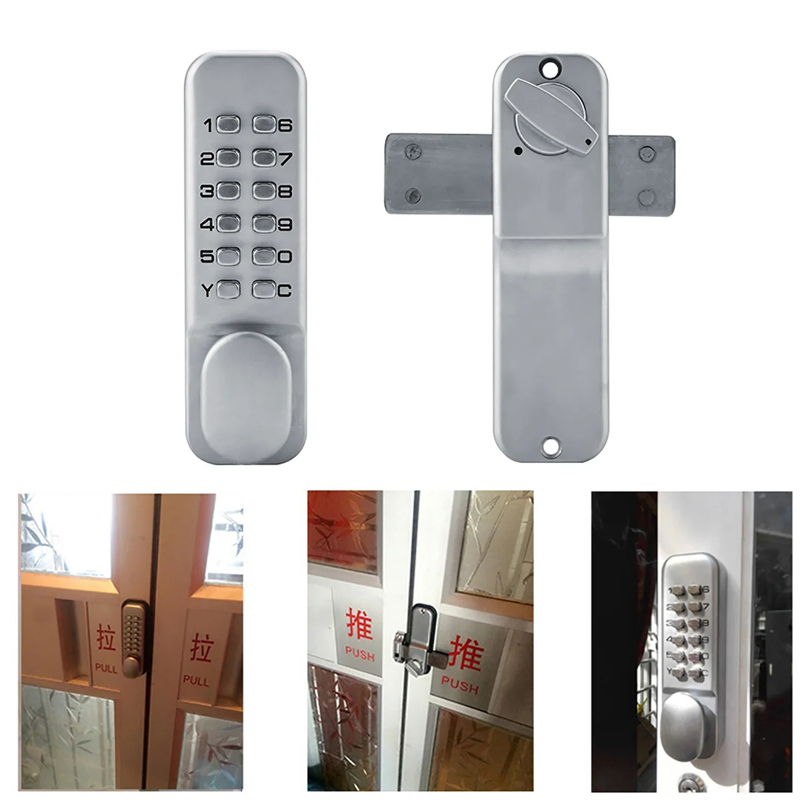 Mechanical Code Lock Combination Lock Zinc Alloy Waterproof 1-11 Digit For Office Interior Door 10-65mm
Mechanical Code Lock Combination Lock Zinc Alloy Waterproof 1-11 Digit For Office Interior Door 10-65mm