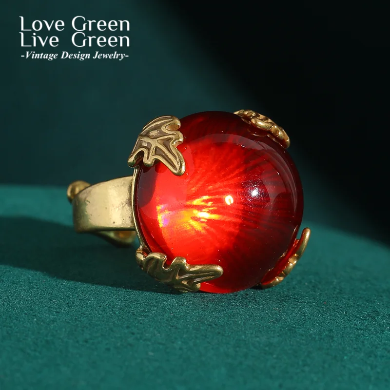 Vintage Ice Red Glaze Cube Ring Leaf Adjustable Gold Color Quality Luxury Designer Gifts For Woman Accessories Thanksgiving 2025
Vintage Ice Red Glaze Cube Ring Leaf Adjustable Gold Color Quality Luxury Designer Gifts For Woman Accessories Thanksgiving 2025