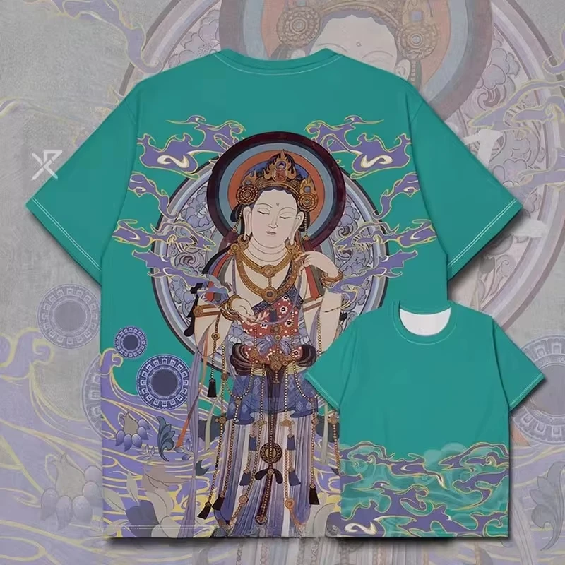 2025-26 NEW best-selling new 3D printed Buddhist Bodhisattva pattern men's and women's quick-drying breathable sports T-shirt
2025-26 NEW best-selling new 3D printed Buddhist Bodhisattva pattern men's and women's quick-drying breathable sports T-shirt