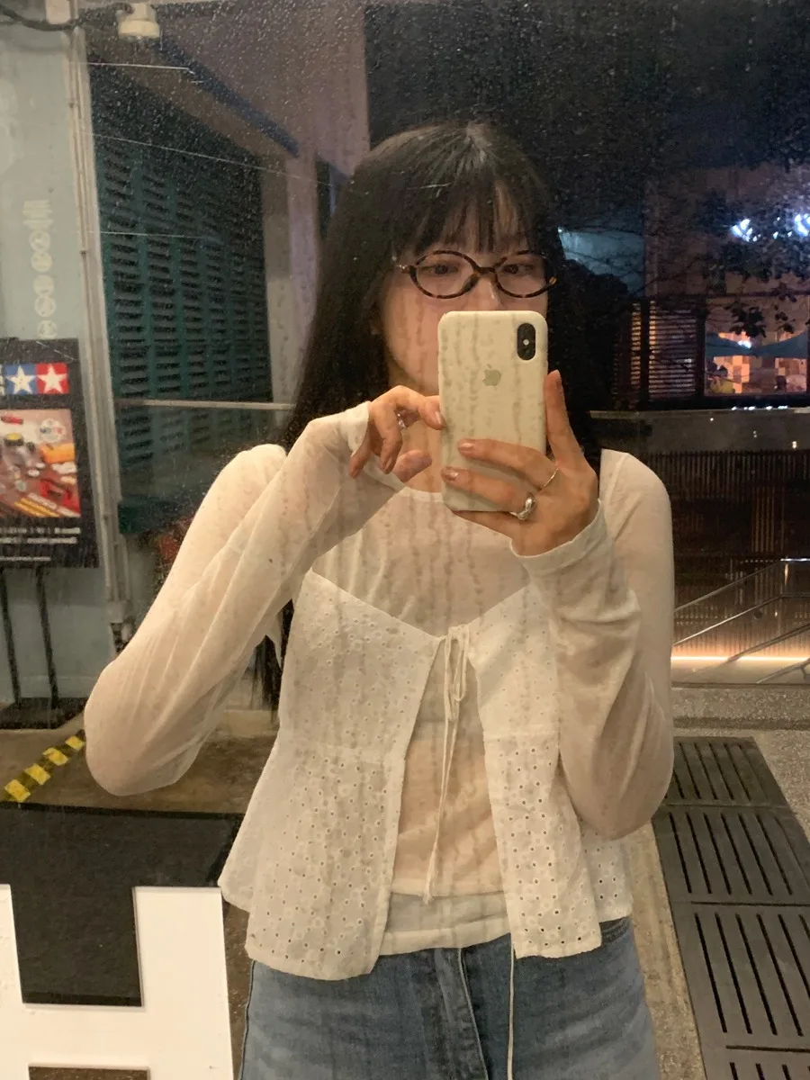 Design Sensation Summer Cotton Lace Tie Backless Vest Hollow out Knitwear Korean Style Women's Inner Wear Versatile Occasions
Design Sensation Summer Cotton Lace Tie Backless Vest Hollow out Knitwear Korean Style Women's Inner Wear Versatile Occasions