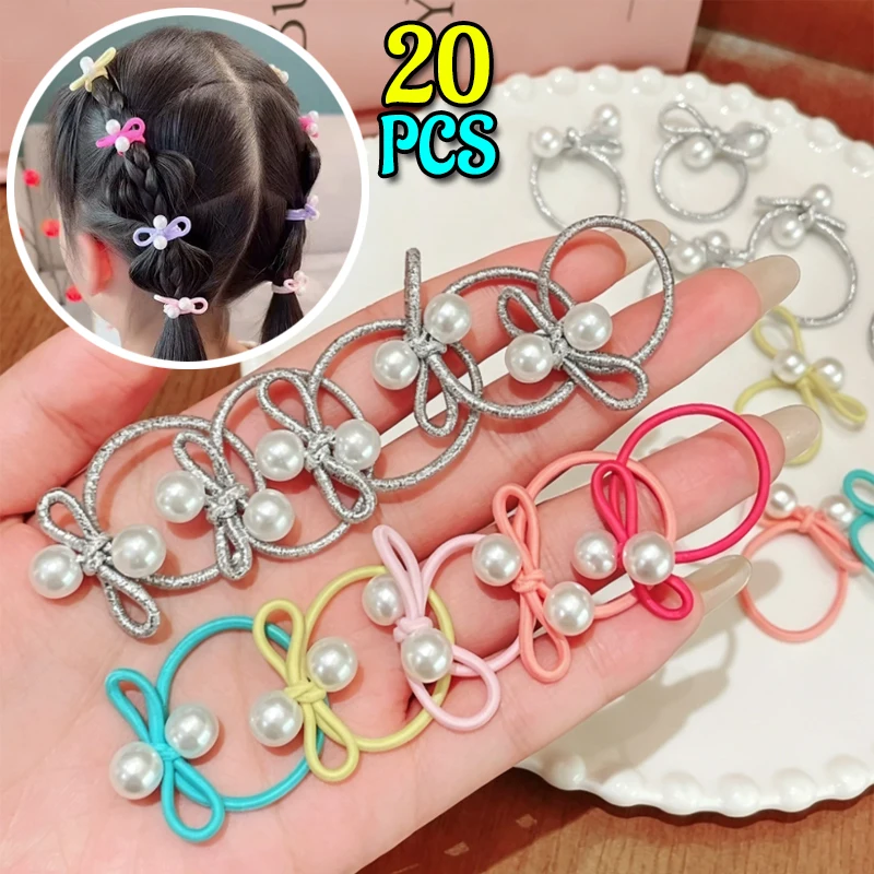 10/20PCS Children Braided Rubber Band Korean Silver Pearl Bow Headband Without Damaging Hair Rope Cute Girls Elastics Hair Ties
10/20PCS Children Braided Rubber Band Korean Silver Pearl Bow Headband Without Damaging Hair Rope Cute Girls Elastics Hair Ties