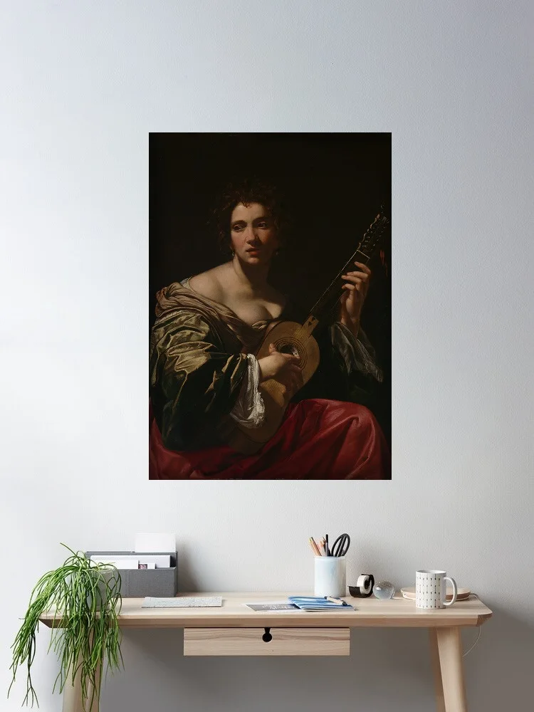 Simon Vouet Woman Playing a Guitar, Art Print Canvas Poster, Living Room Decor, Home Wall Picture
Simon Vouet Woman Playing a Guitar, Art Print Canvas Poster, Living Room Decor, Home Wall Picture