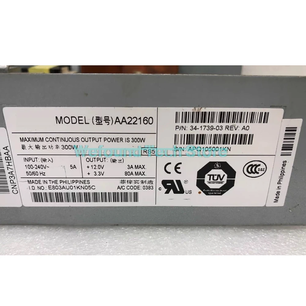 Power Board Assembly 300W+12V3A +3.3V80A AA22160
Power Board Assembly 300W+12V3A +3.3V80A AA22160
