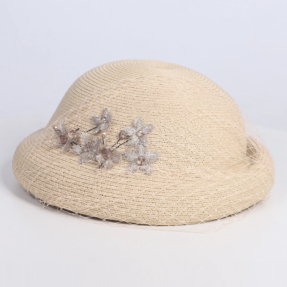 FS Autumn Straw Fascinator Hat French Veil Beret Caps For Women Elegant Camel Beige Church Hats Vintage Wedding Bride Cap 2025
FS Autumn Straw Fascinator Hat French Veil Beret Caps For Women Elegant Camel Beige Church Hats Vintage Wedding Bride Cap 2025