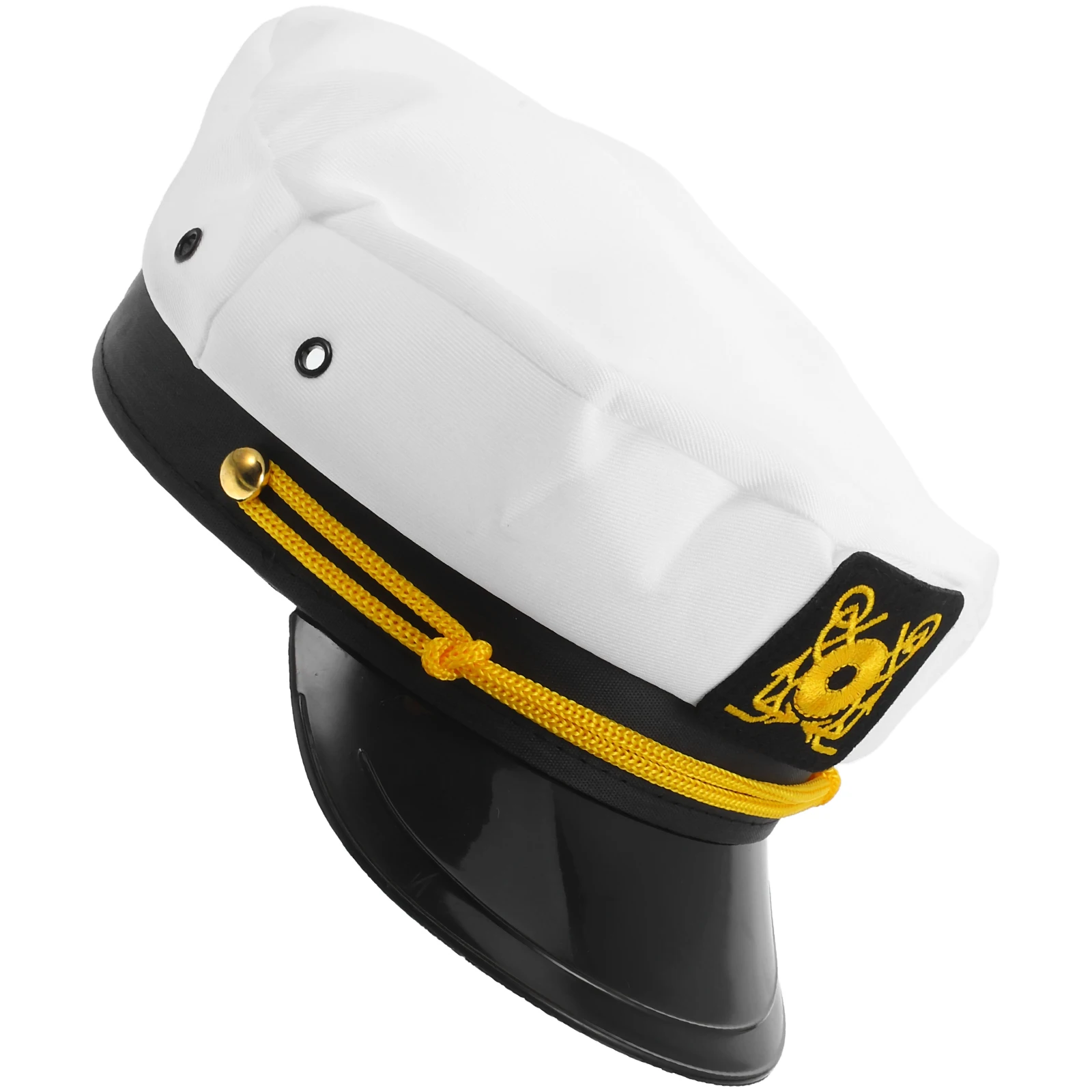 Sailor Hat White Embroidery Adjustable Fit Sun Protection Breathable Fabric Outdoor Party Mens Yacht Captain Accessories Navy 
Sailor Hat White Embroidery Adjustable Fit Sun Protection Breathable Fabric Outdoor Party Mens Yacht Captain Accessories Navy