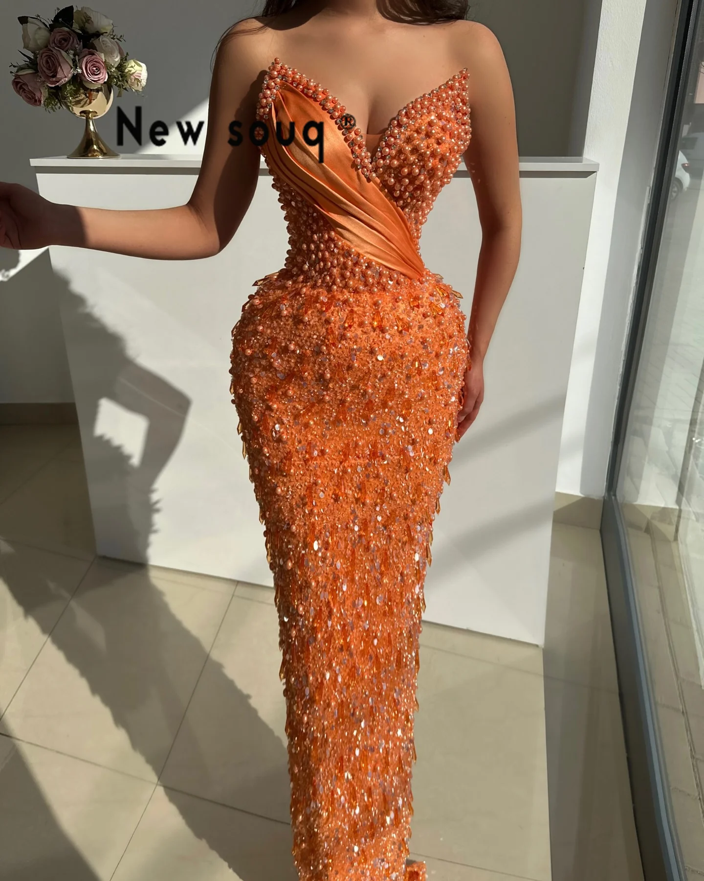 2025 Customized Orange Mermaid Prom Dresses Sweetheart Crystals Pearl Evening Gowns Birthday Engagement Dress Long Party Dresses
2025 Customized Orange Mermaid Prom Dresses Sweetheart Crystals Pearl Evening Gowns Birthday Engagement Dress Long Party Dresses