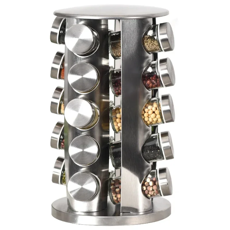 Lazy Susan Rotating Jars Seasoning Kitchen Jar Rack Set Revolving Stainless Steel Spice Organizer
Lazy Susan Rotating Jars Seasoning Kitchen Jar Rack Set Revolving Stainless Steel Spice Organizer