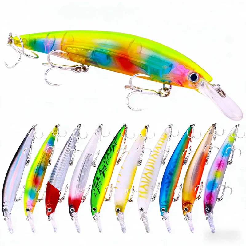10PCSSubmersible Minnow13cm36gFishing gear, artificial lures, simulated lure baits, general-purpose bait for sea and freshwater
10PCSSubmersible Minnow13cm36gFishing gear, artificial lures, simulated lure baits, general-purpose bait for sea and freshwater