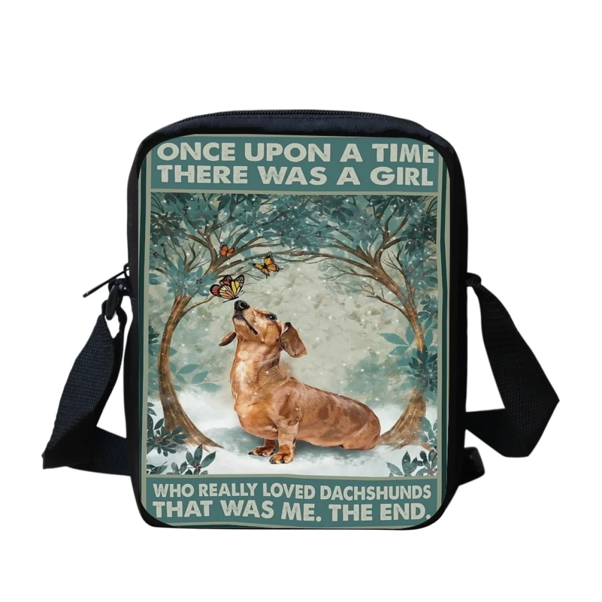 Women's Crossbody Bags Small Capacity Casual Daily Shopping Shoulder Bag Cute Cartoon Dachshund Print Kids Messenger School Bag
Women's Crossbody Bags Small Capacity Casual Daily Shopping Shoulder Bag Cute Cartoon Dachshund Print Kids Messenger School Bag