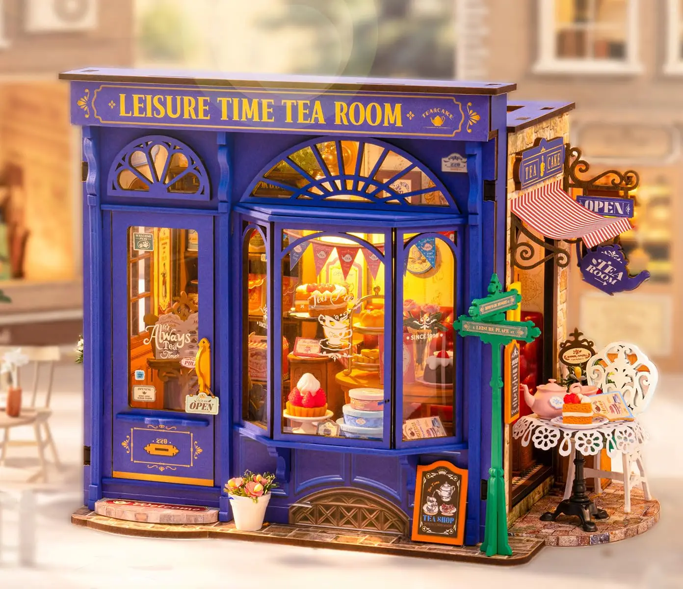 Robotime DIY Miniature Leisure Time Tea Room Dollhouse 3D Wooden Puzzle Toys Precolored Wood Home Decor for Teens&Adults
Robotime DIY Miniature Leisure Time Tea Room Dollhouse 3D Wooden Puzzle Toys Precolored Wood Home Decor for Teens&Adults