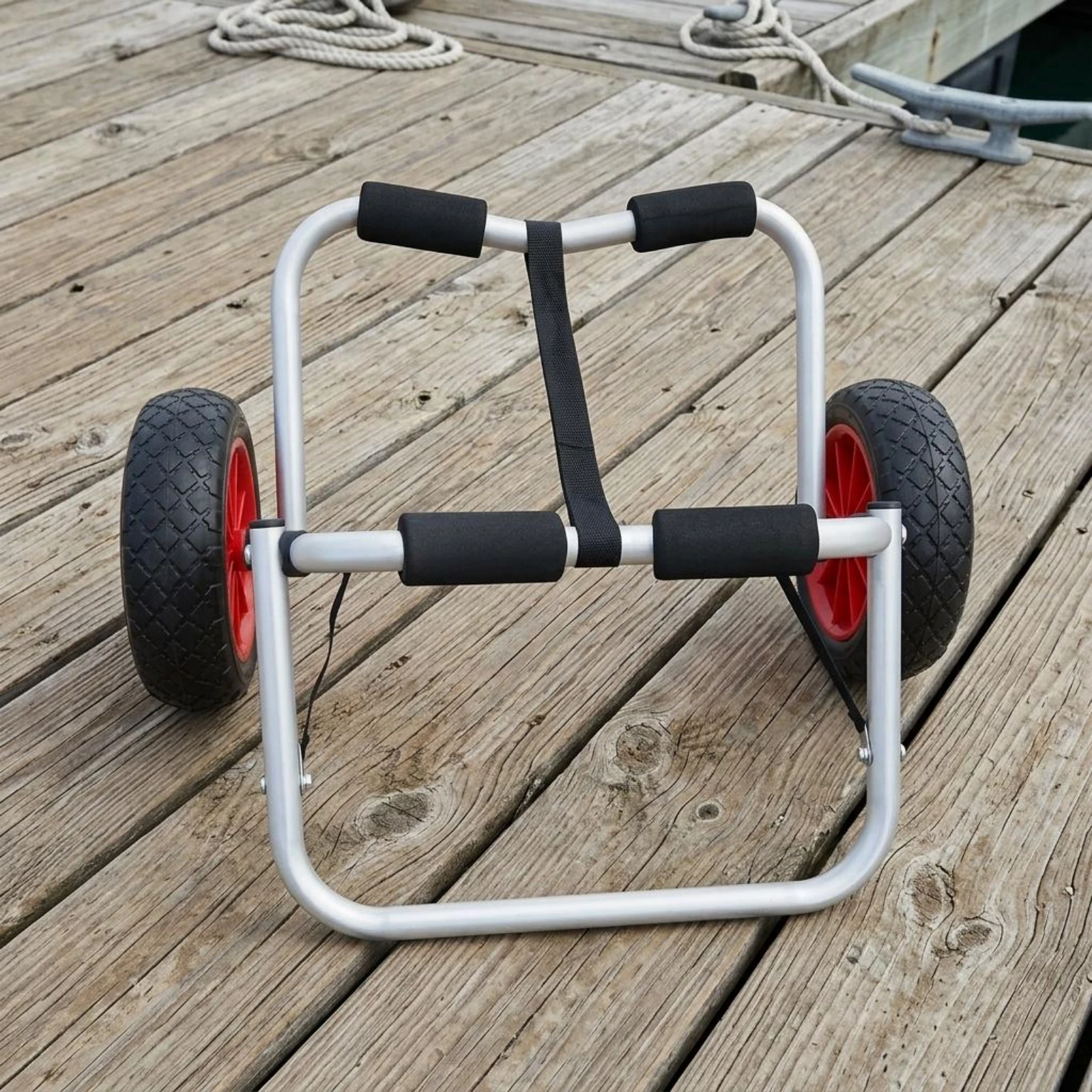 Foldable Kayak Carrier Securing Strap Padded Kayak Trolley Watercraft Carrier Metal Frame Treaded Wheel Carrier Portable
Foldable Kayak Carrier Securing Strap Padded Kayak Trolley Watercraft Carrier Metal Frame Treaded Wheel Carrier Portable