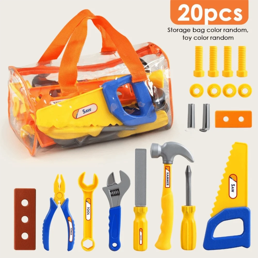 10/20/30pcs Plastic Simulation Maintenance Tool Set Simulation Hammer Mini Size Children's Repair Tool Set Safe Design
10/20/30pcs Plastic Simulation Maintenance Tool Set Simulation Hammer Mini Size Children's Repair Tool Set Safe Design