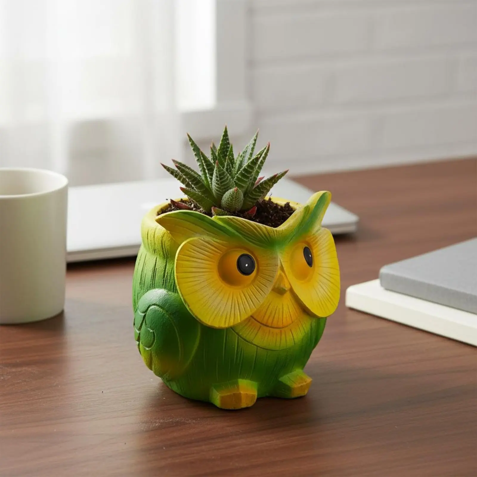 Owl Planter Resin Material Owl-Shaped Flower Pot Home Decor Accent Decorative
Owl Planter Resin Material Owl-Shaped Flower Pot Home Decor Accent Decorative