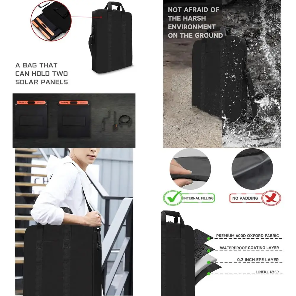 Double-Layer Utility Panel Bag, Holds 2 Battery Panels, 100-Watt Capacity
Double-Layer Utility Panel Bag, Holds 2 Battery Panels, 100-Watt Capacity
