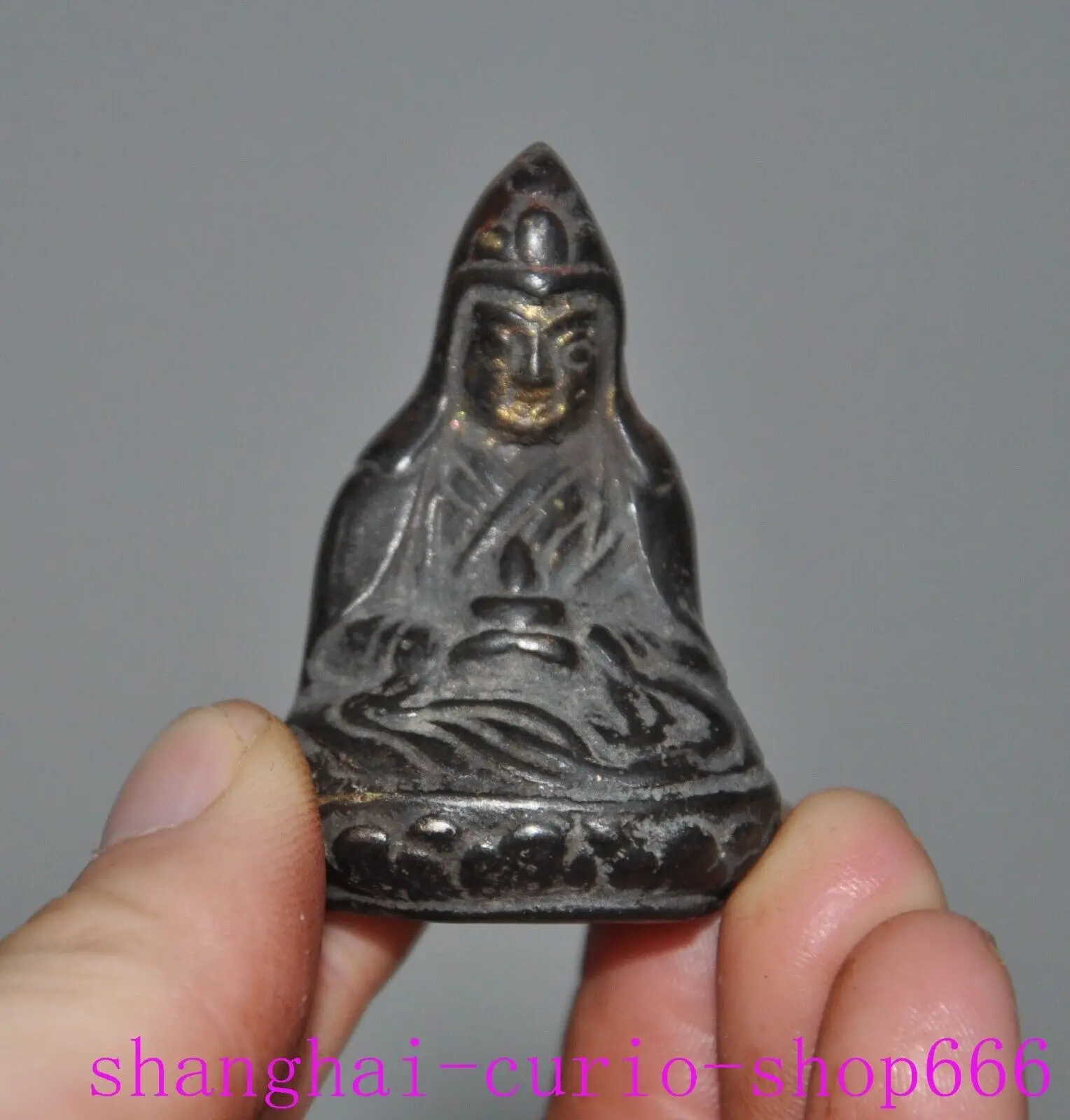 1.8 inch Old Xizang Buddhist Temple Bronze Sect Kaba Master Shamanic Buddha Statue - Old Figure Sculpture
1.8 inch Old Xizang Buddhist Temple Bronze Sect Kaba Master Shamanic Buddha Statue - Old Figure Sculpture