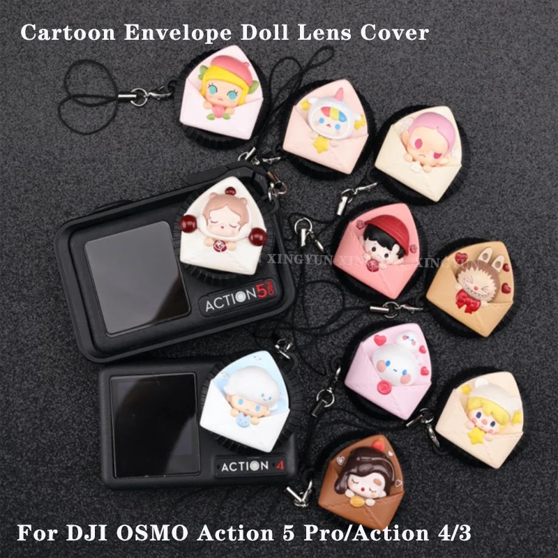 Cartoon Envelope Doll Lens Cover/Silicone Protective Case For DJI OSMO Action 5 Pro/Action 4/3 Lens Cover Camera Accessories
Cartoon Envelope Doll Lens Cover/Silicone Protective Case For DJI OSMO Action 5 Pro/Action 4/3 Lens Cover Camera Accessories