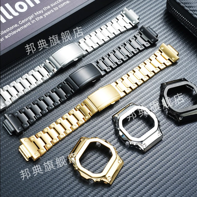 For Casio Small Square GW-BX5600 Modified Metal Case Stainless Steel Case Strap Accessories DIY Strap Case Set
For Casio Small Square GW-BX5600 Modified Metal Case Stainless Steel Case Strap Accessories DIY Strap Case Set