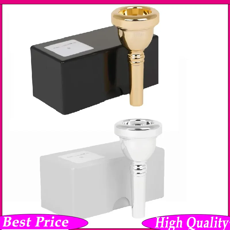 6 1/2AL Copper Alloy Gold Silver Tenor Trombone Mouthpiece Instrument Replacement Accessory