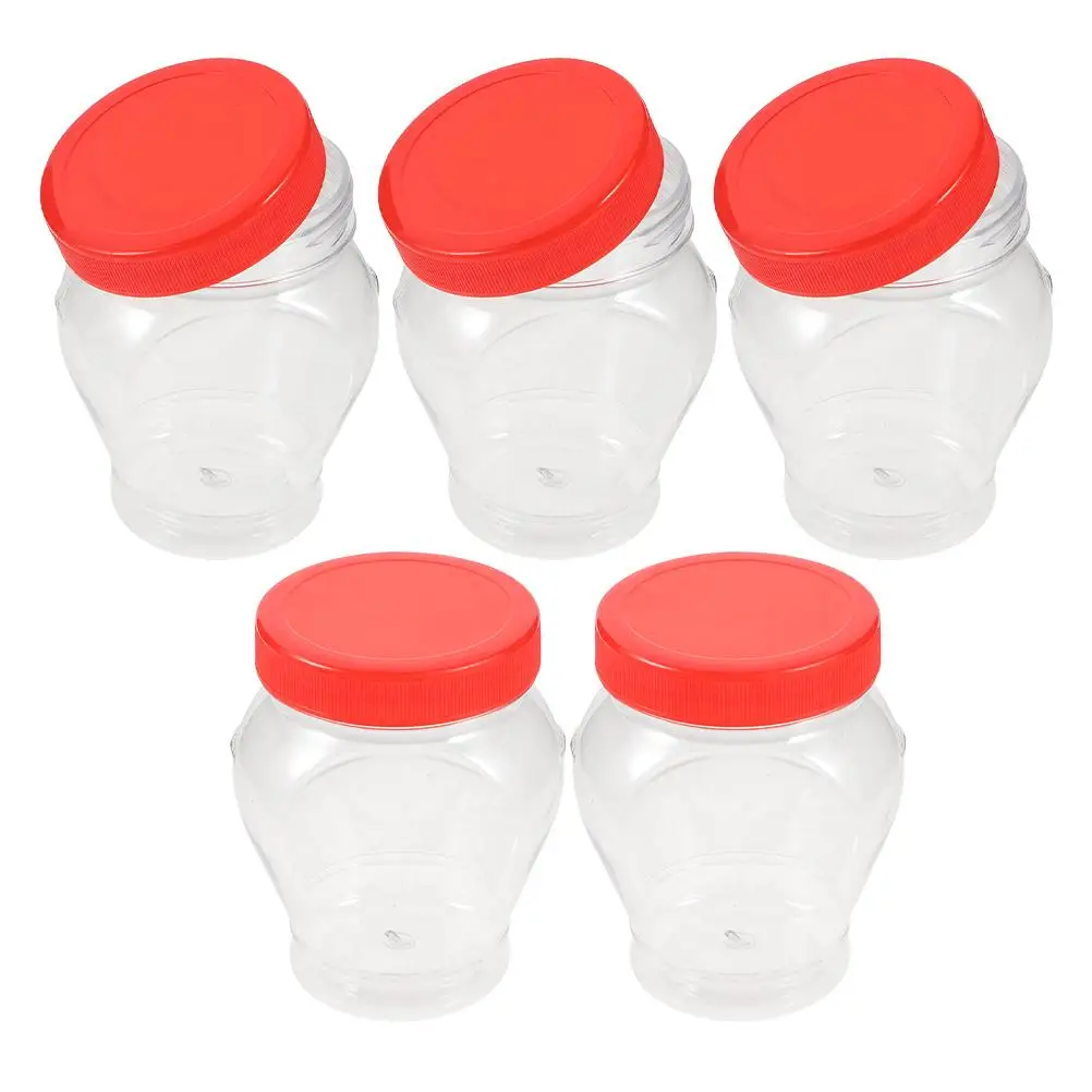 5pcs Holder Jars Clear Plastic Food Storage Containers Sauce Bottle Pickling Multifunctional Sealing Lids Heart
5pcs Holder Jars Clear Plastic Food Storage Containers Sauce Bottle Pickling Multifunctional Sealing Lids Heart