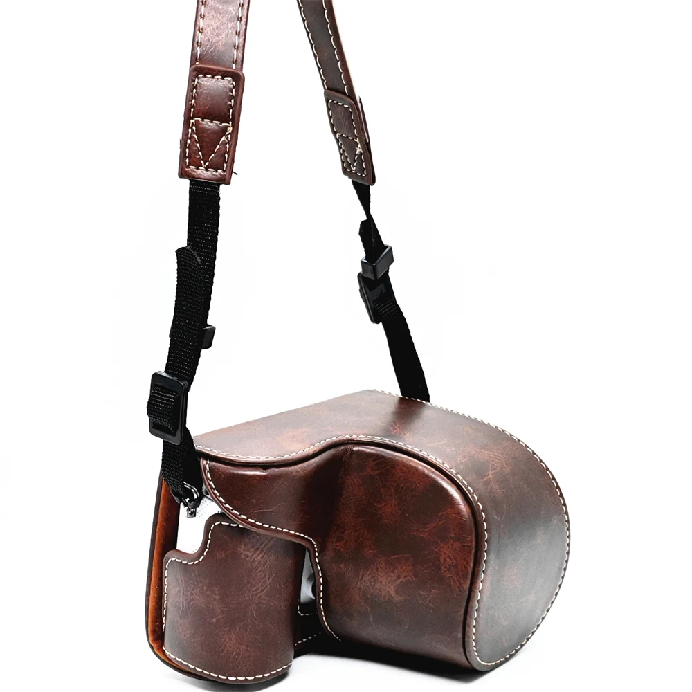 Synthetic Leather Camera Half Case for Sony A5100 A5000 NEX-3N Protective PU Base Cover with Shoulder Strap Retro Style
Synthetic Leather Camera Half Case for Sony A5100 A5000 NEX-3N Protective PU Base Cover with Shoulder Strap Retro Style