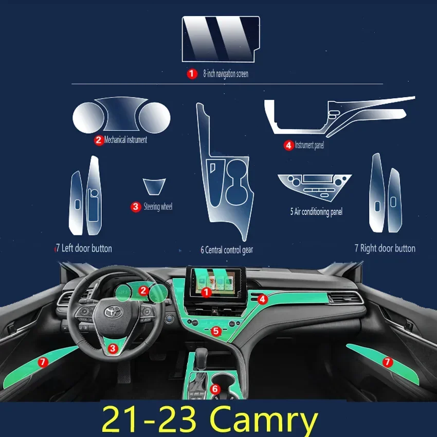 For Toyota Camry 2021-2023 Tpu Transparent Protector Film Car Interior Interior Sticker Center Control Navigator Car Accessories
For Toyota Camry 2021-2023 Tpu Transparent Protector Film Car Interior Interior Sticker Center Control Navigator Car Accessories